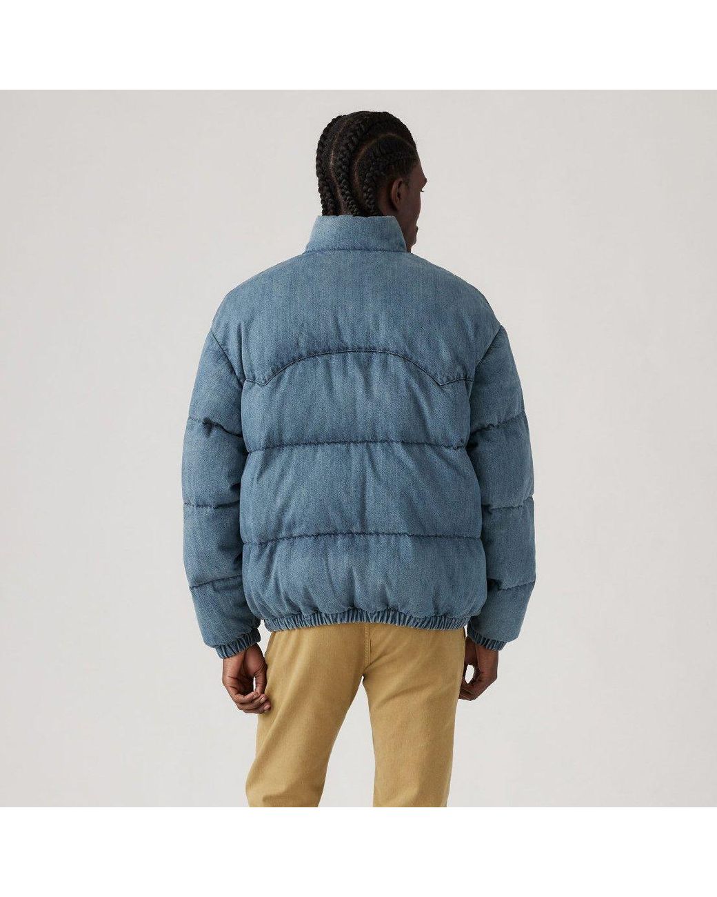 Levi's Blue Levi's Super Puffer Jacket Slightly S for men