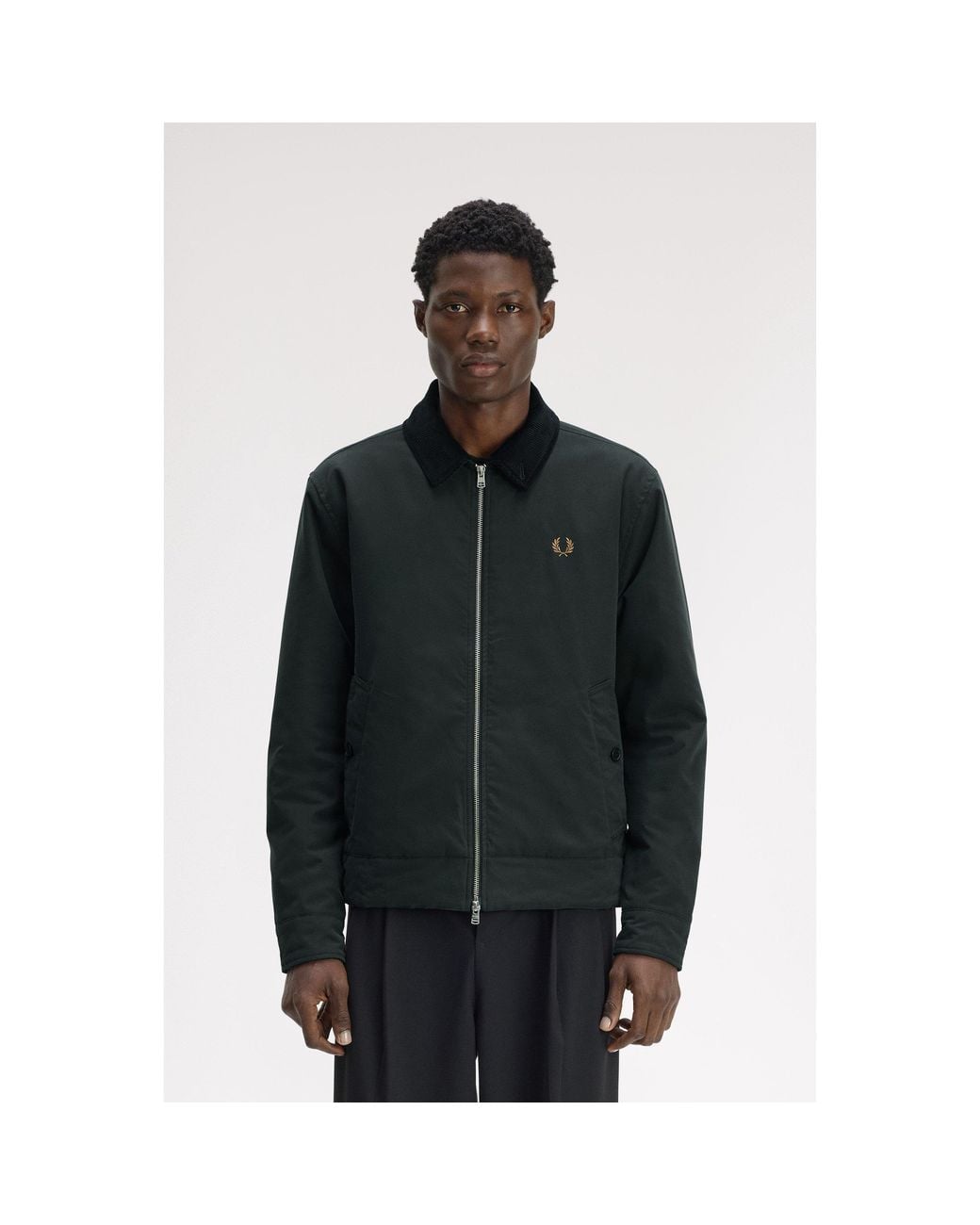 Fred Perry Black Caban Barn Jacket for men
