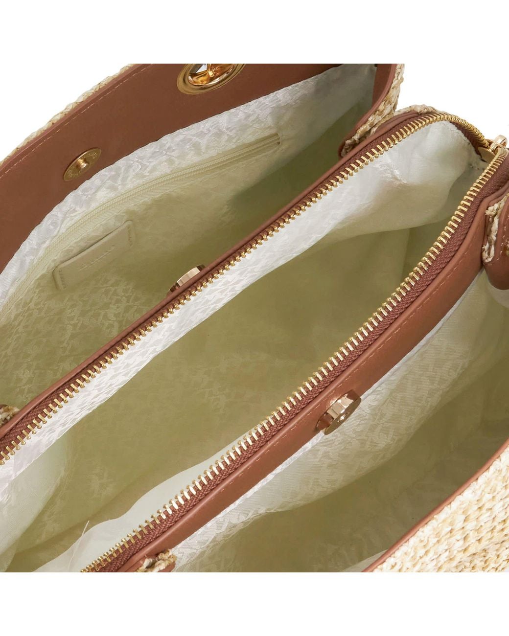 Dune Brown Demmi Straw Bag