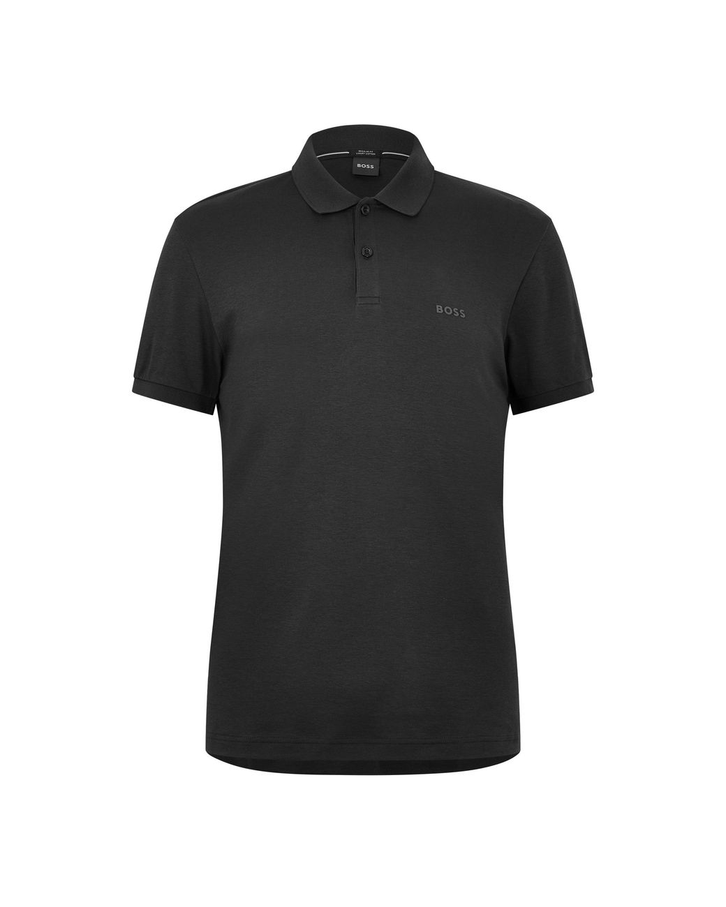 HUGO Black Pio 2 Cotton Short-Sleeve Polo Shirt for men