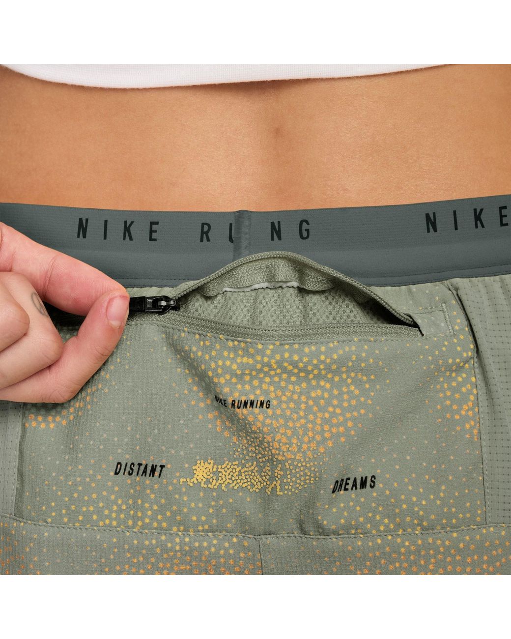 Nike Green Performance Running Shorts for men