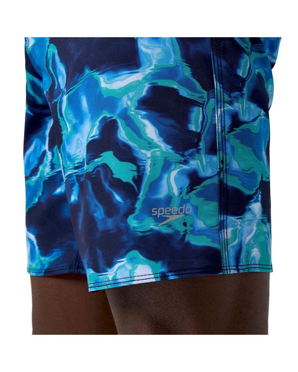 Speedo Blue Lookout Print Swimming Trunks for men