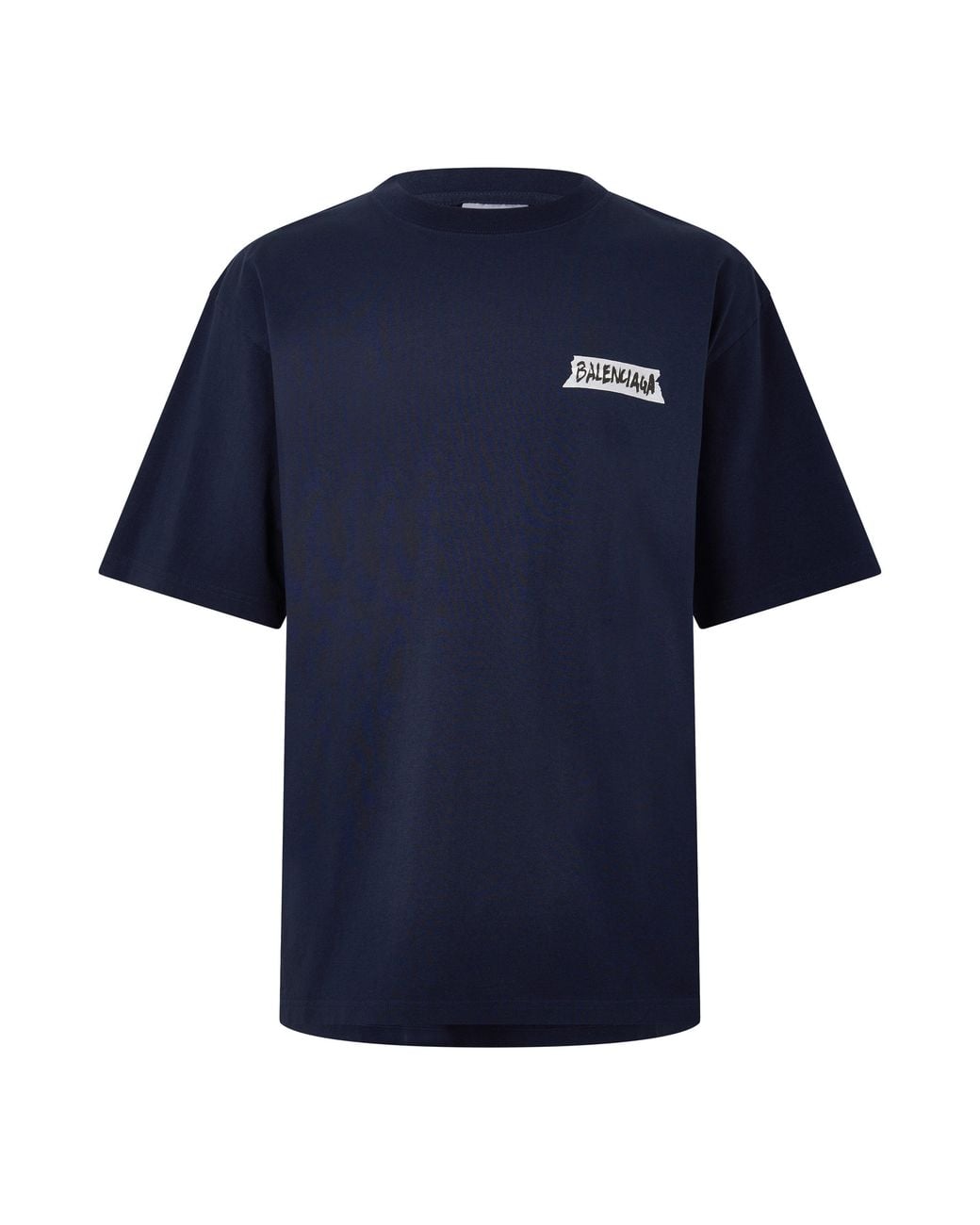 Balenciaga Blue Bal Tape Tee Sn64 for men