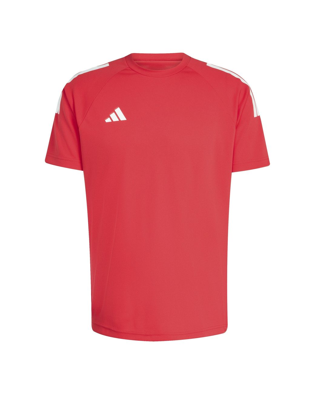 Adidas Red Classic 3 Stripe Sereno T-Shirt for men