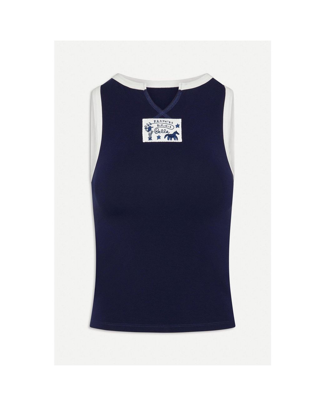 Frankie's Bikinis Blue X Bella Hadid Dreamer Tank Top