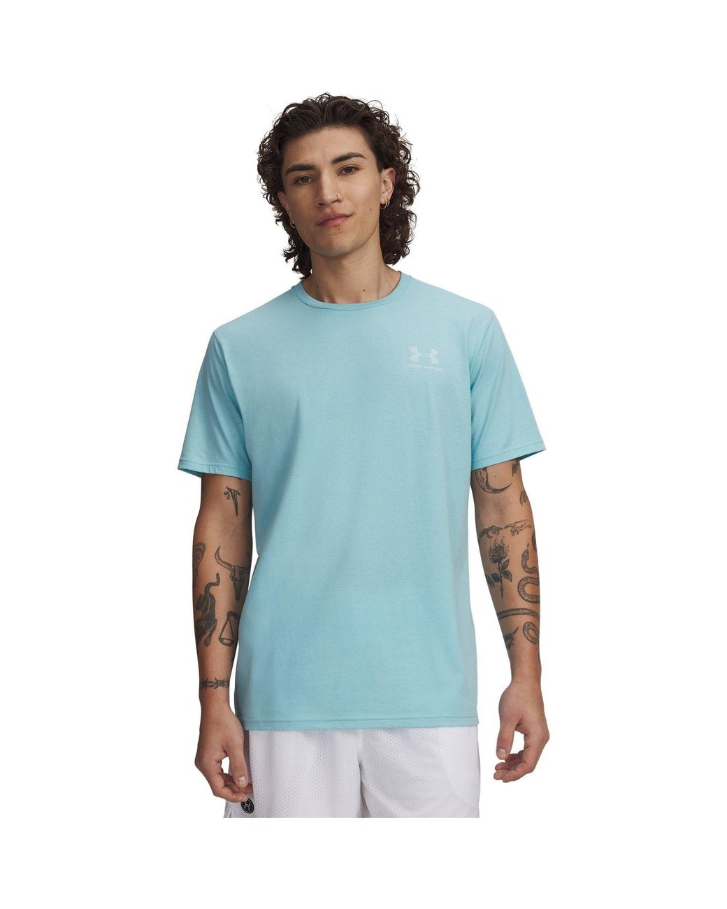 Under Armour Blue Logo T-Shirt for men