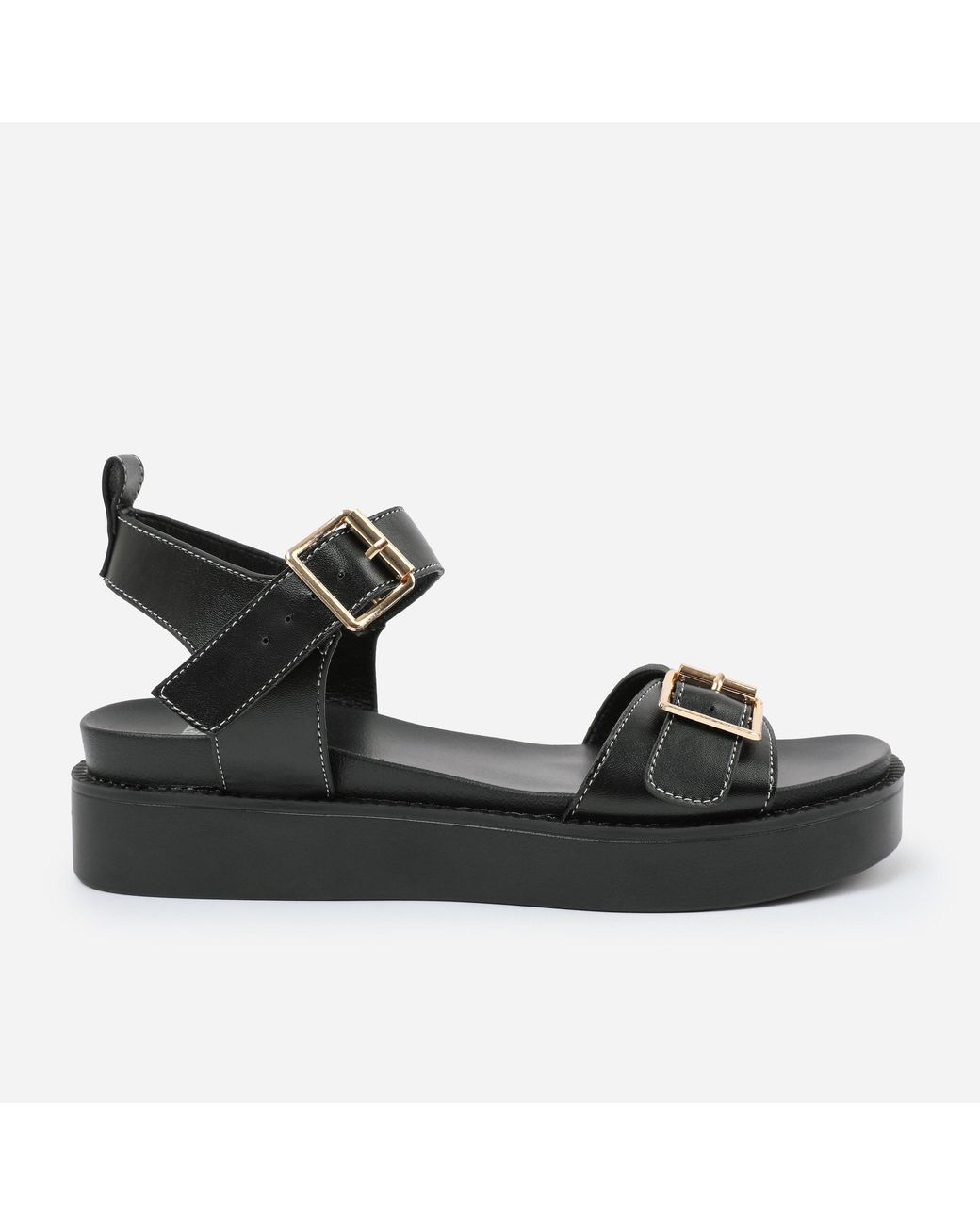 Where's That From Blackpu Isabel Double-Buckle-Strap Platform Sandal
