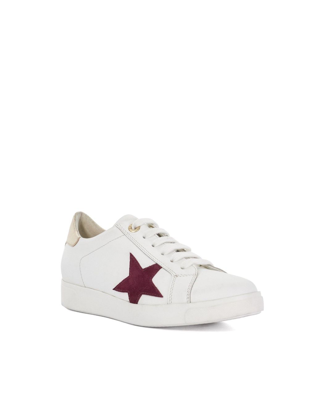 Dune White Edriss Low-Top Trainers