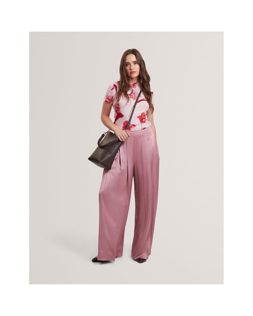 Ted Baker Pink Printed Slim Fit T-Shirt