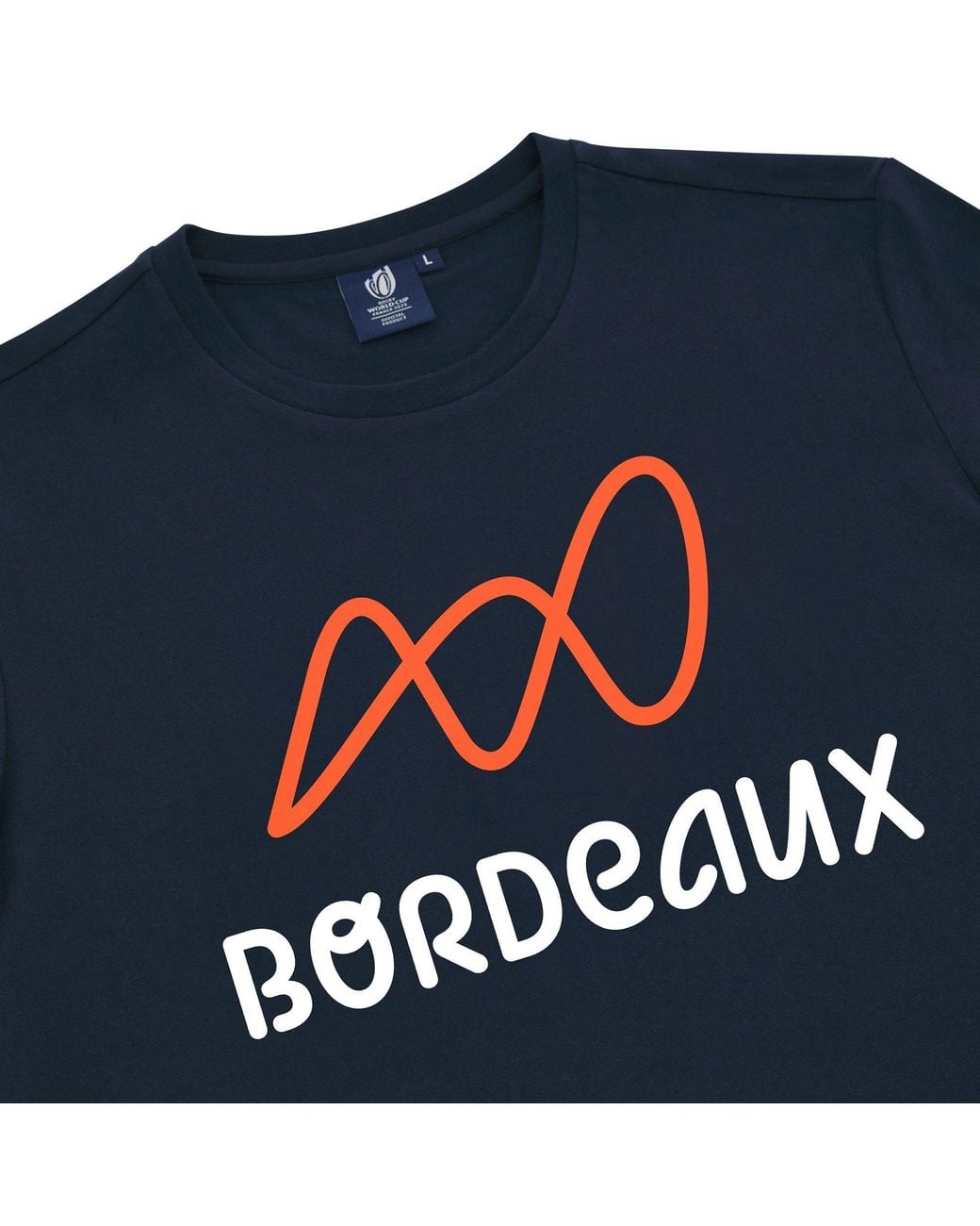 MACRON Blue Rugby World Cup Bordeaux T-Shirt 2022/2023 for men