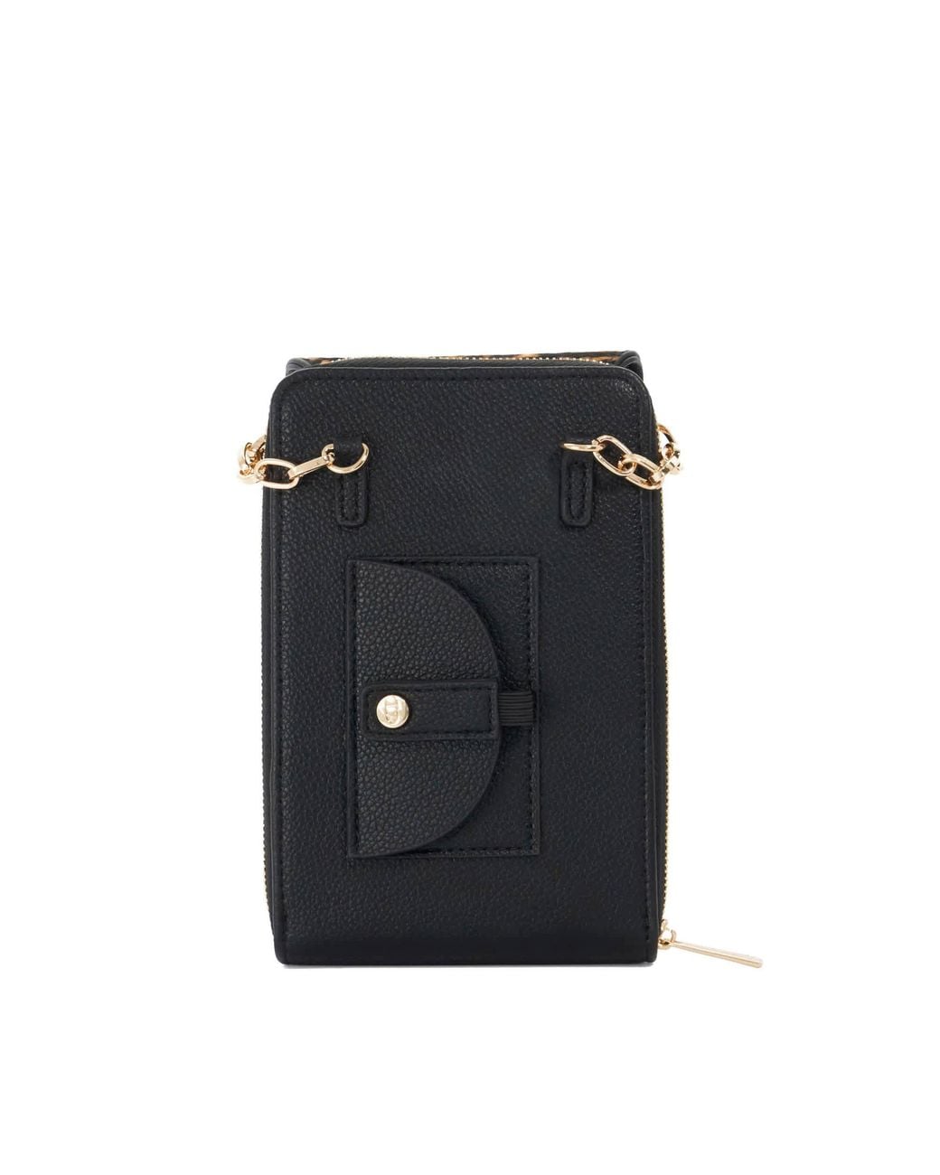 Dune Black Sunrised Faux Leather Phone Bag