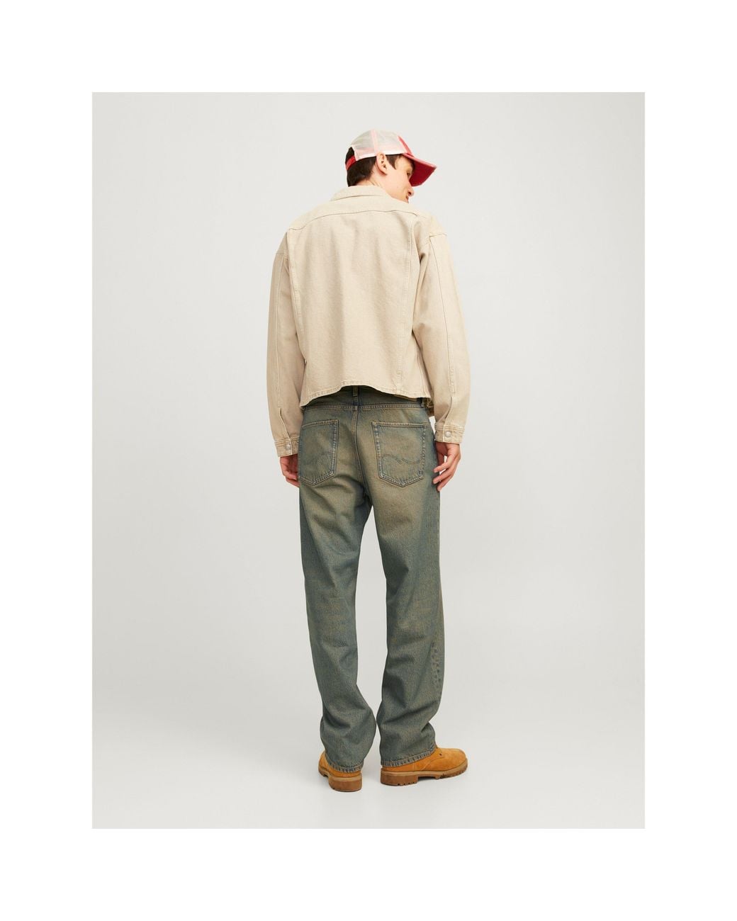 Jack & Jones Green Alex Straight Leg Jeans for men
