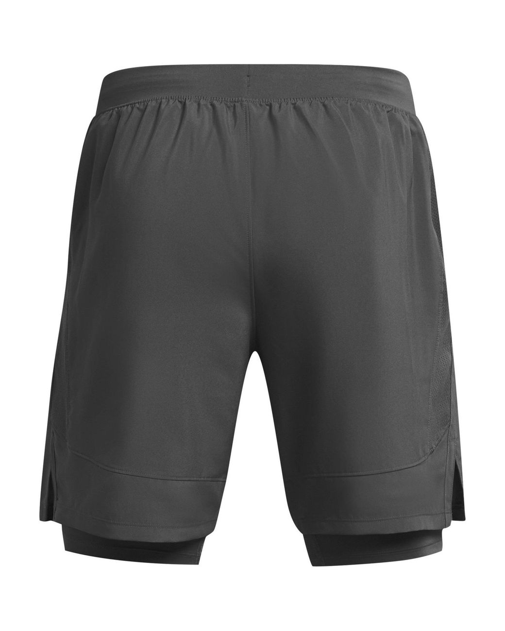 Under Armour Gray Ua Launch Run 2-In-1 Shorts for men