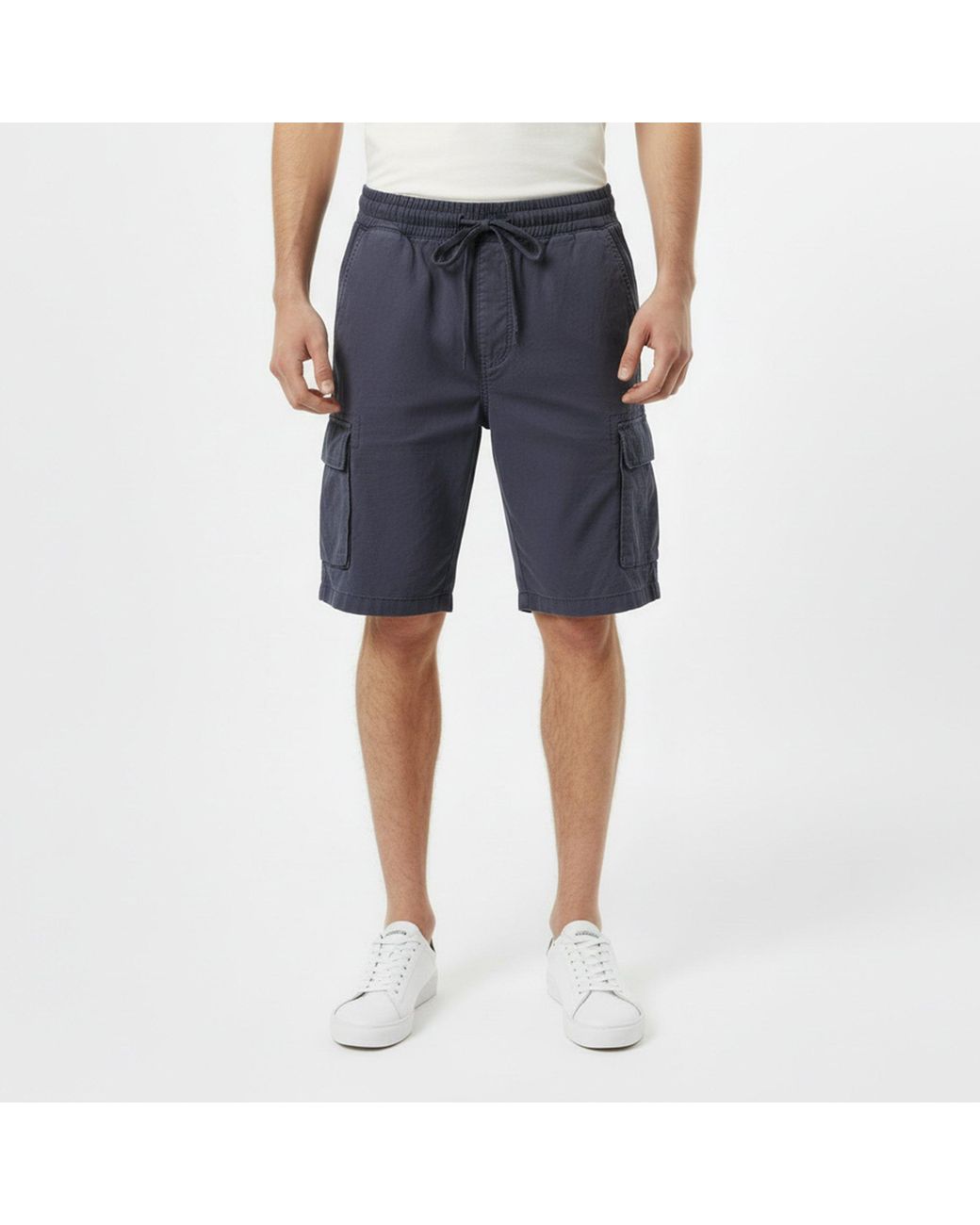 Jack Wills Blue Linen Cargo Tracksuit Shorts for men