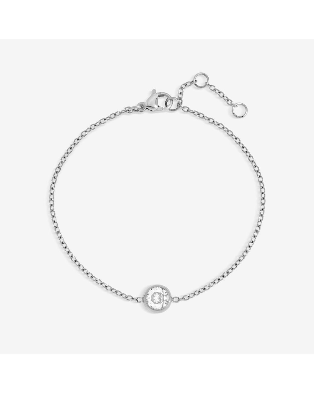 Jon Richard Metallic Sterling Plated Waterproof Bezel Bracelet