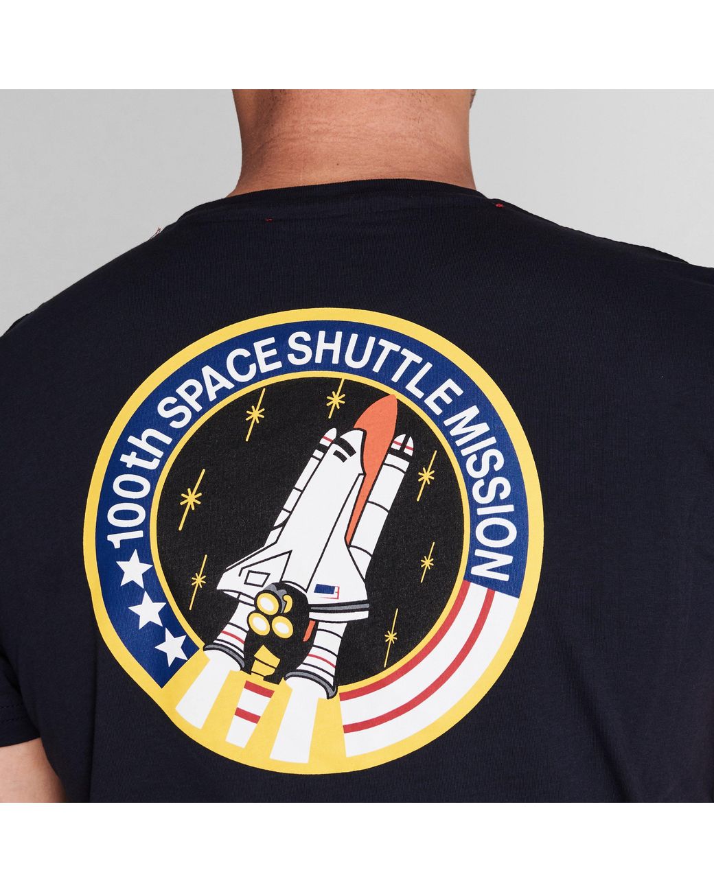 Alpha Industries Blue Space Shuttle T for men