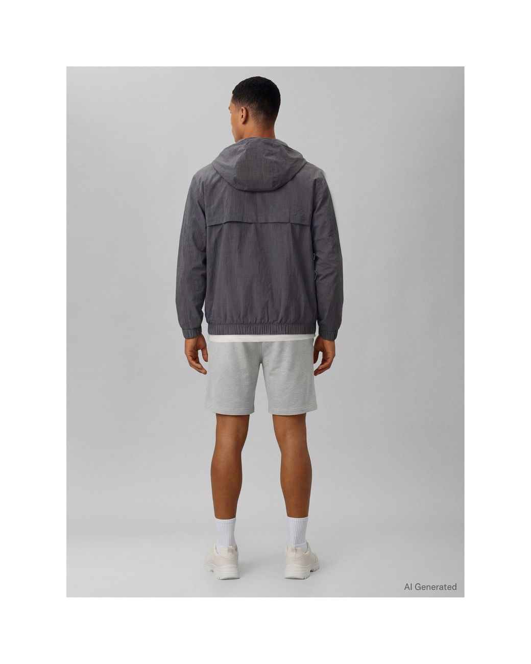 Calvin Klein Gray Fleece Jogger Shorts for men