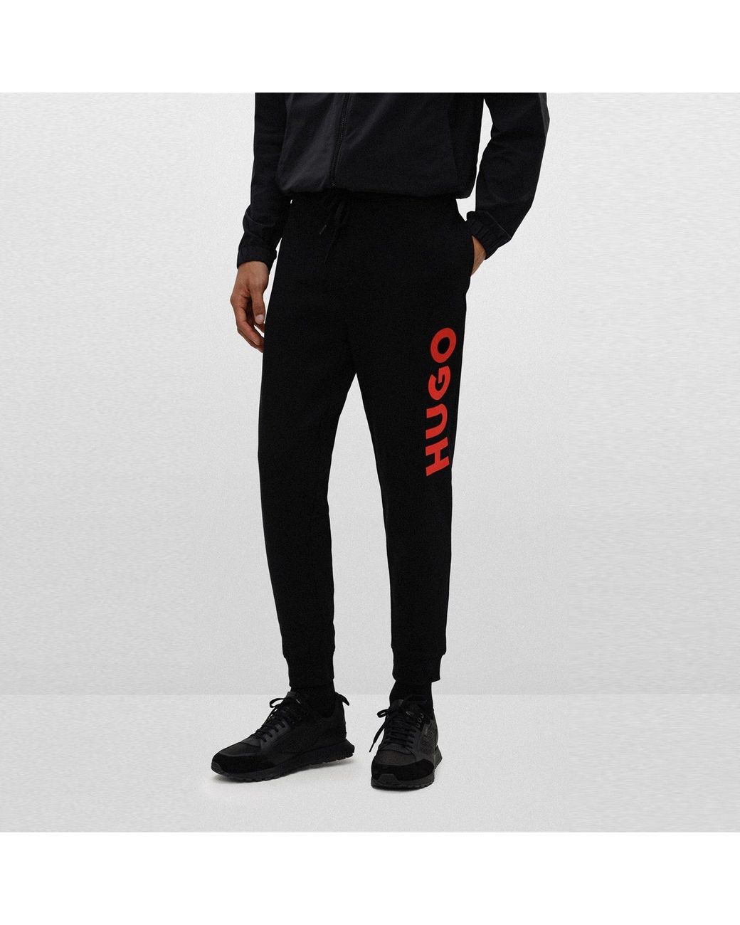 HUGO Black Dutschi Jersey Joggers for men