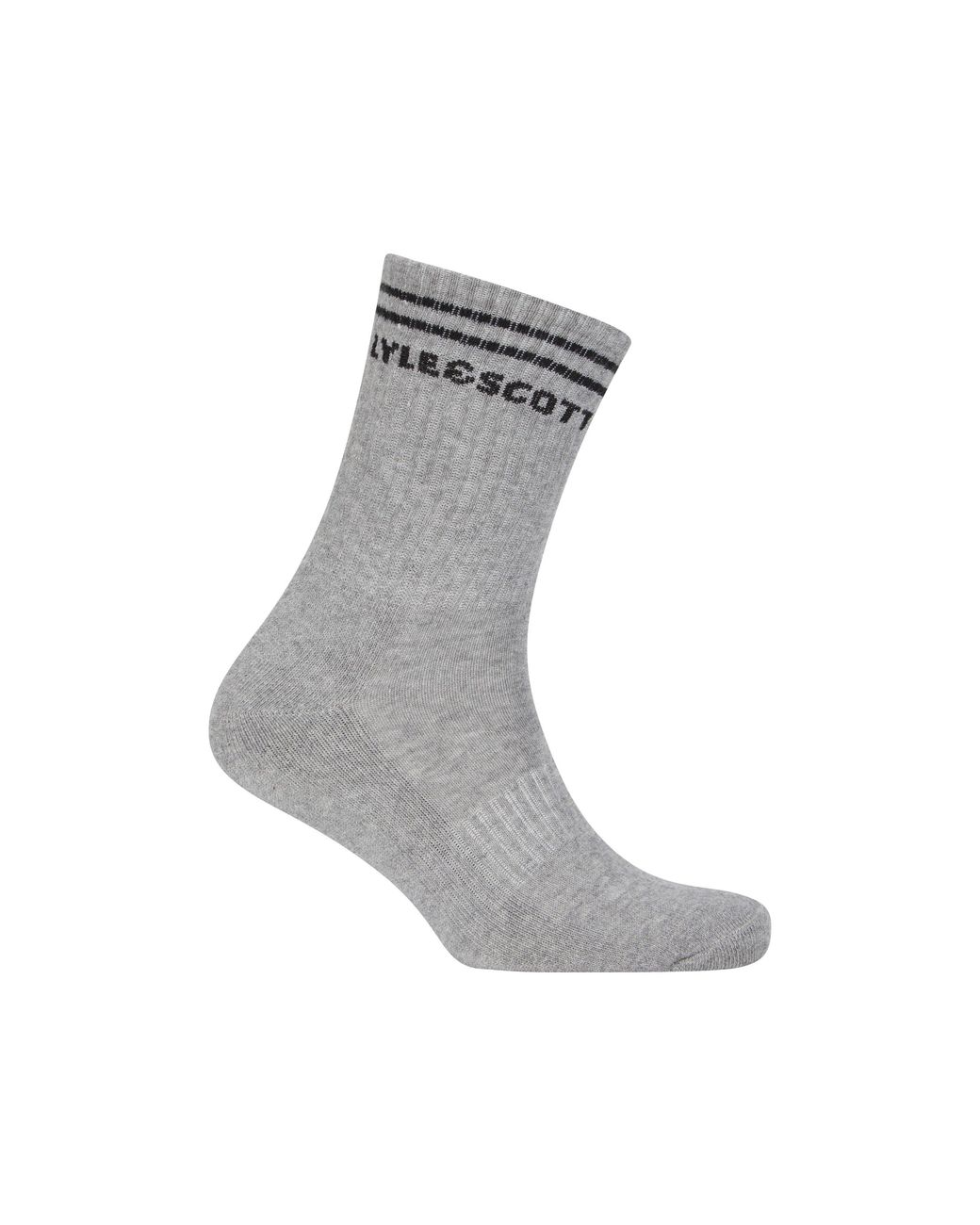 Lyle & Scott Black Reinforced Work Socks for men