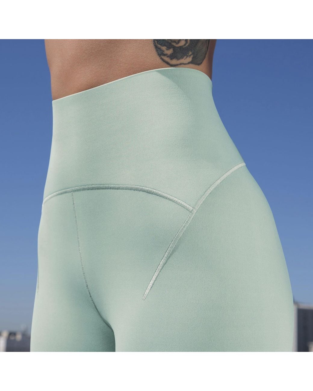 Adidas Green Studio Luxe 7/8 Leggings