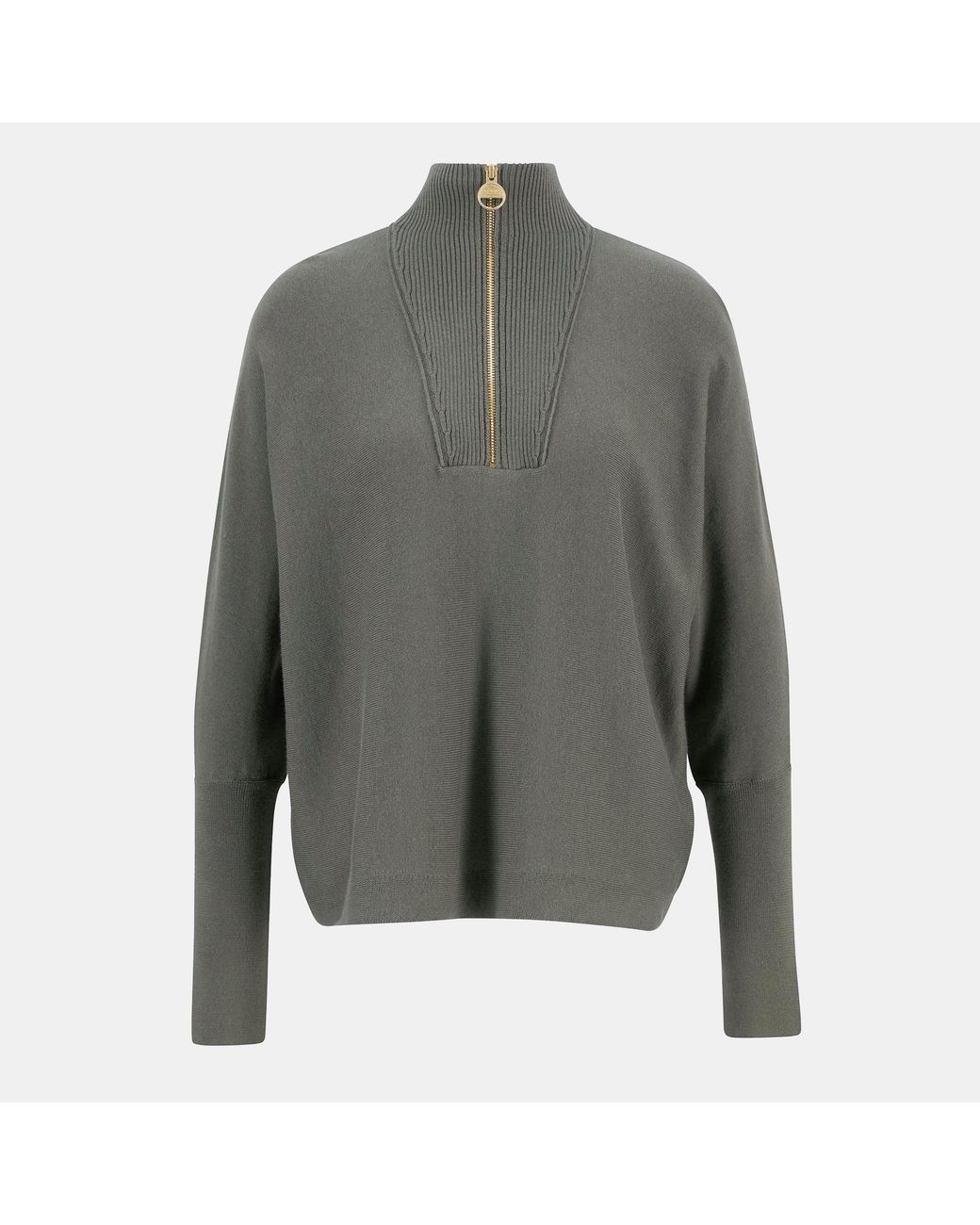 Barbour Gray Lola Knit Jumper