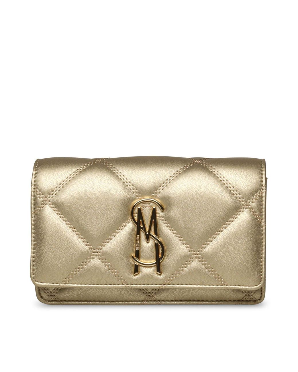 Steve Madden Brown Lm Satin Jewel Shldr
