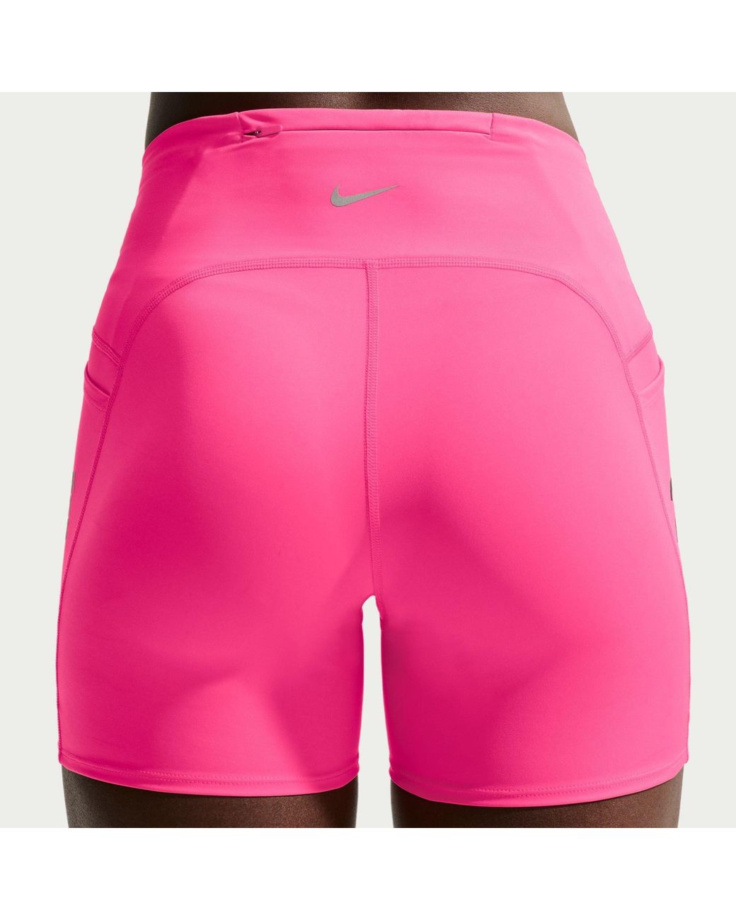 Nike Pink Adt 4In Run Sht Ld64