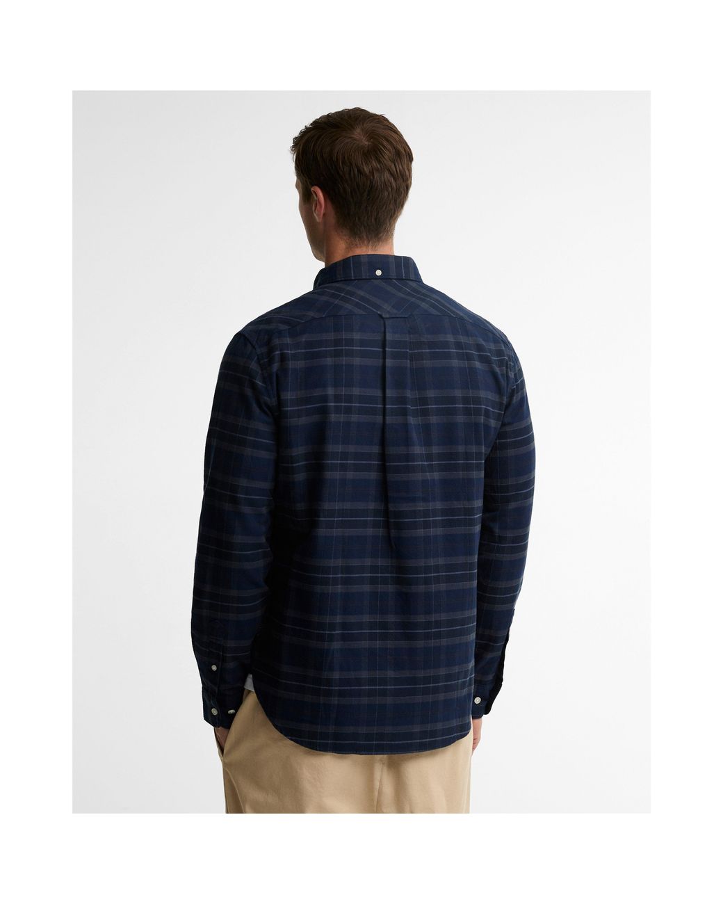 Barbour Blue Dunoon Tartan Cotton Long-Sleeve Shirt for men