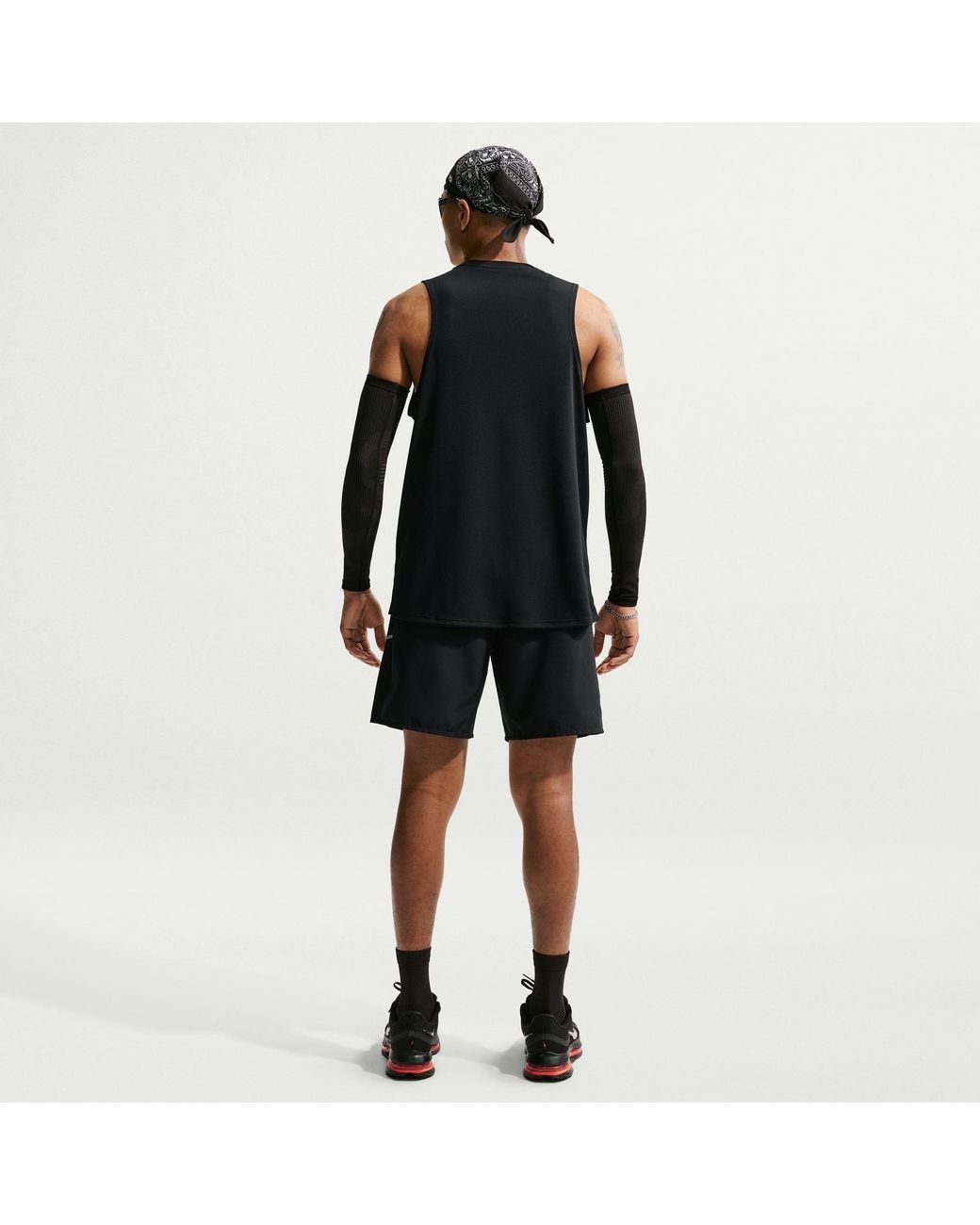 Nike Black Miler 7 Performance Running Shorts for men