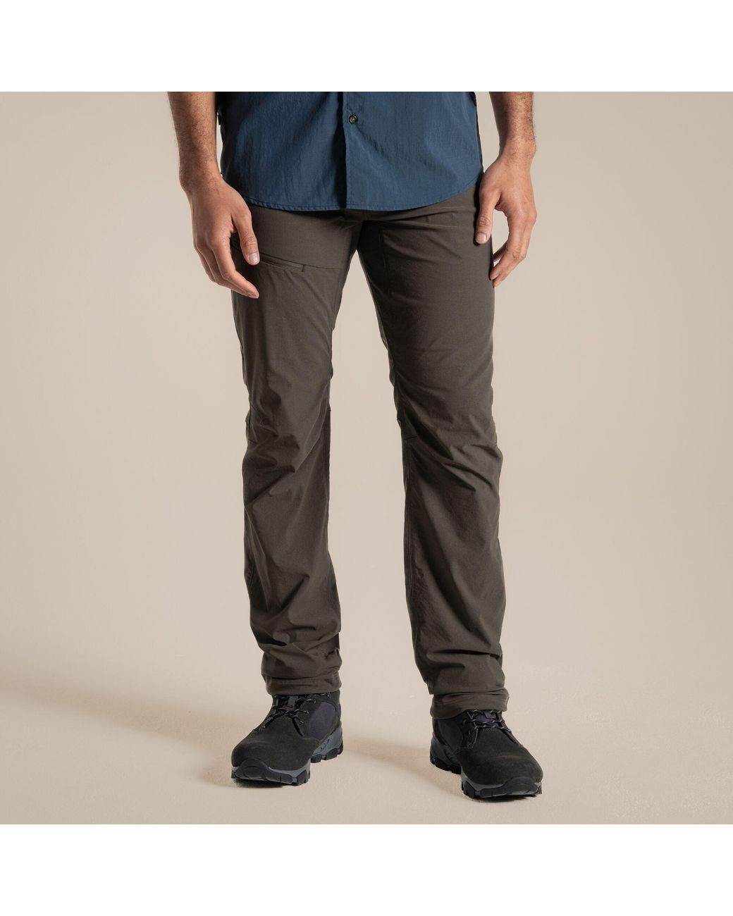 Craghoppers Blue Nosilife Pro Iii Insect-Repellent Travel Trousers for men