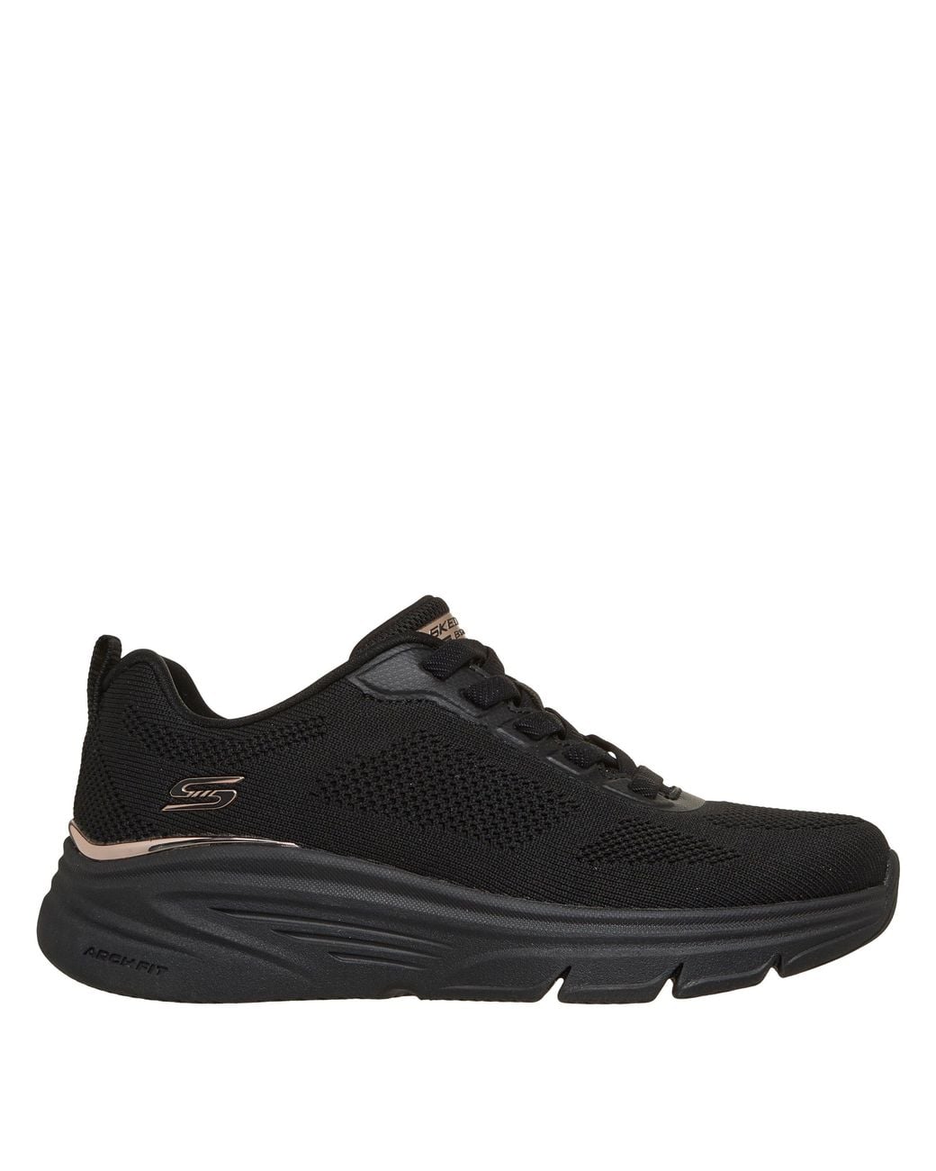 Skechers Black Bobs Arch Fit Elev8 Low-Top Trainers