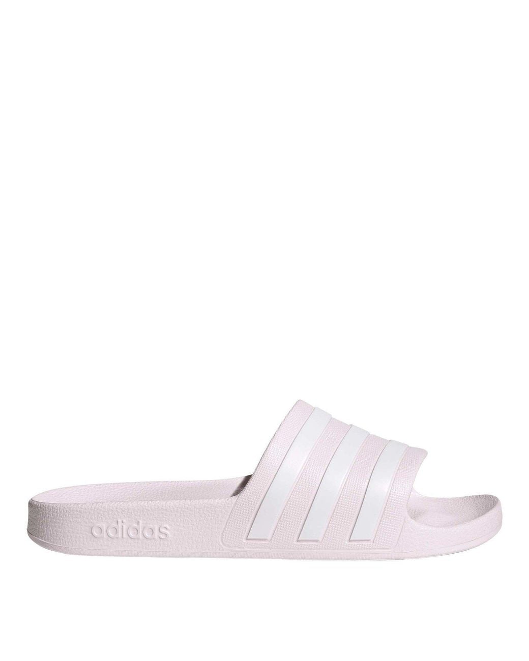 Adidas White Adilette Aqua Slide