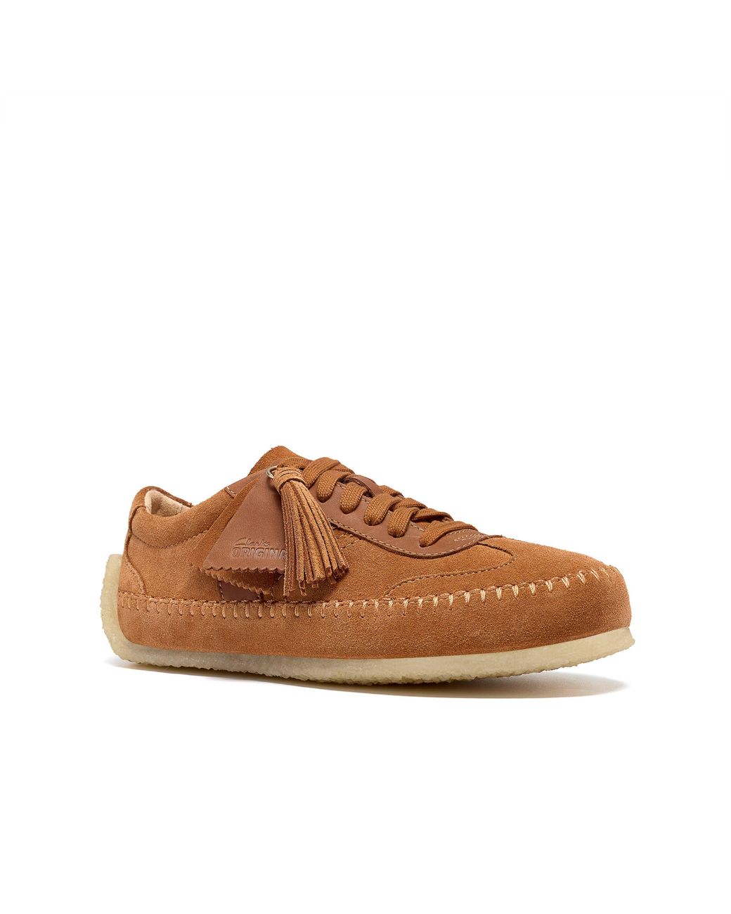 Clarks Brown Tor Low Suede Low-Top Trainers