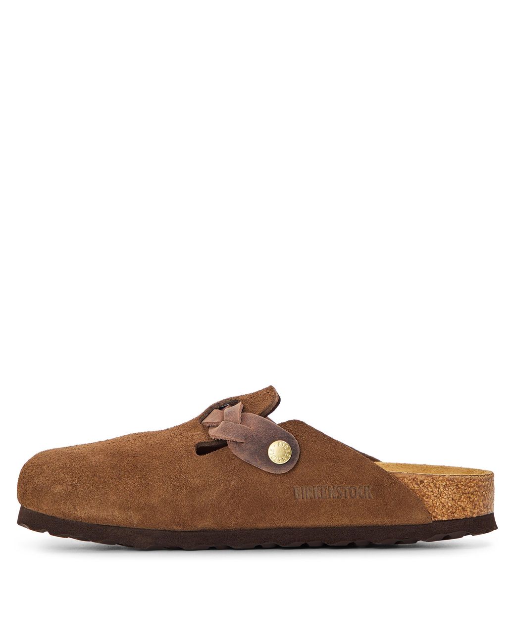 Birkenstock Brown Boston Suede Mules