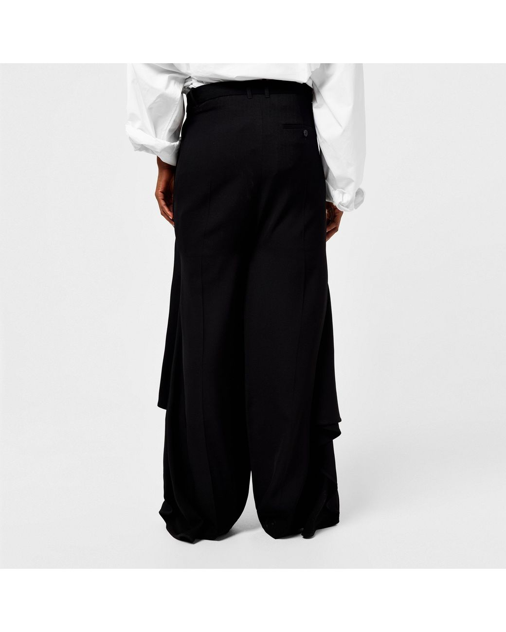 Balenciaga Black Godet Skirt