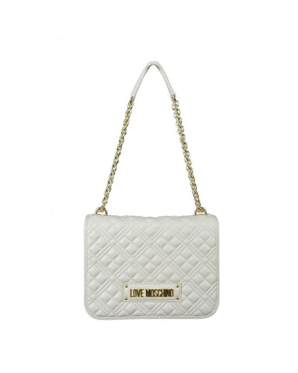 Love Moschino Metallic Super Quilted Chain Shoulder Bag
