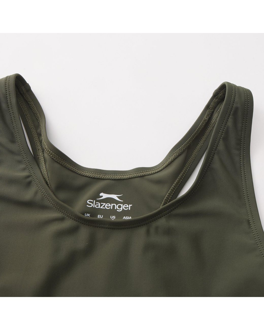 Slazenger 1881 Green Racer Back Lycra Xtra Life Swimsuit Ladies