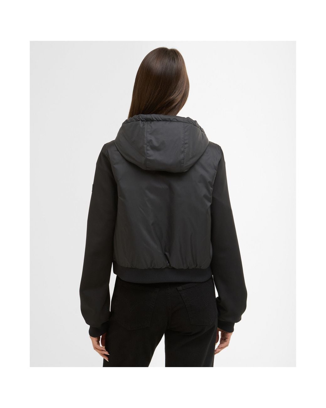 Barbour Black Equinox Quilted Sweatshirt