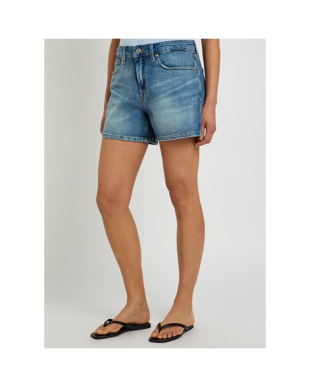 GOOD AMERICAN Blue Denim Shorts