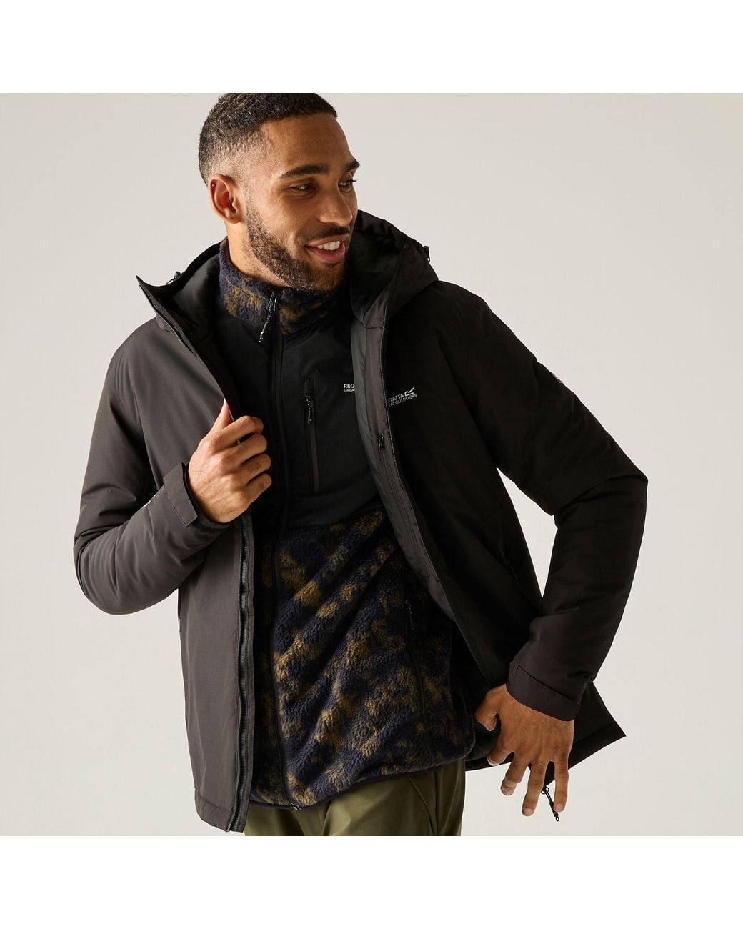 Regatta Black Allston Waterproof Jacket for men