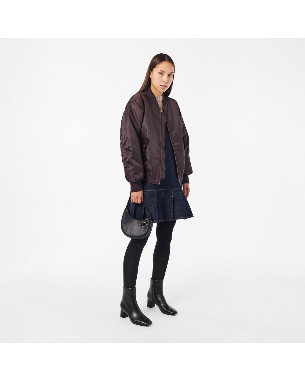 Clarks Black Fernie Zipped Ankle Heeled Boots