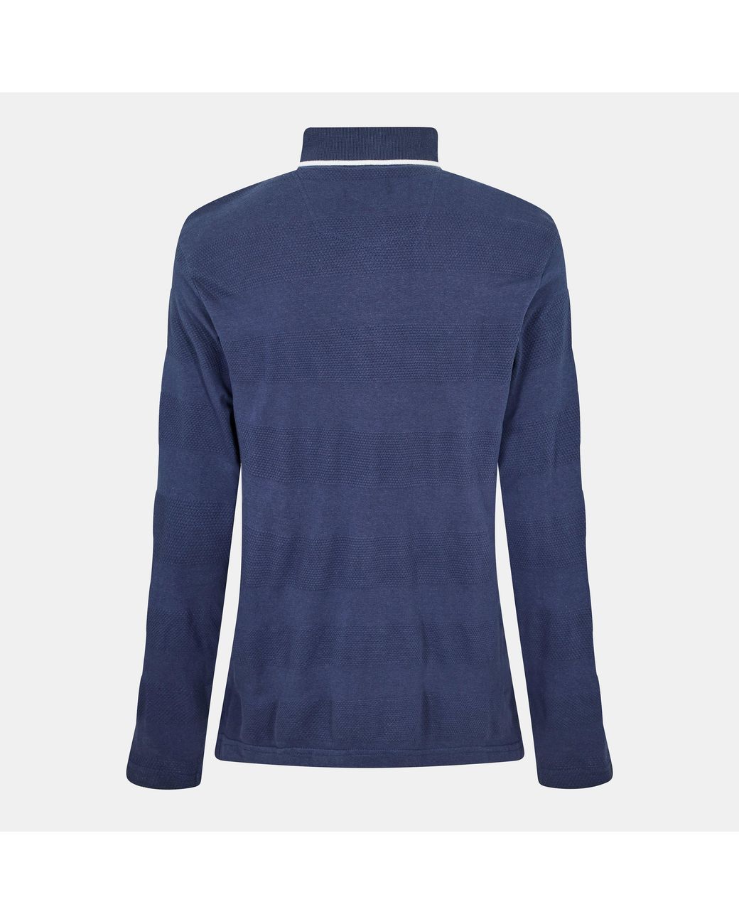 Peter Werth Blue W Balsom Long Sleeve Polo Shirt for men