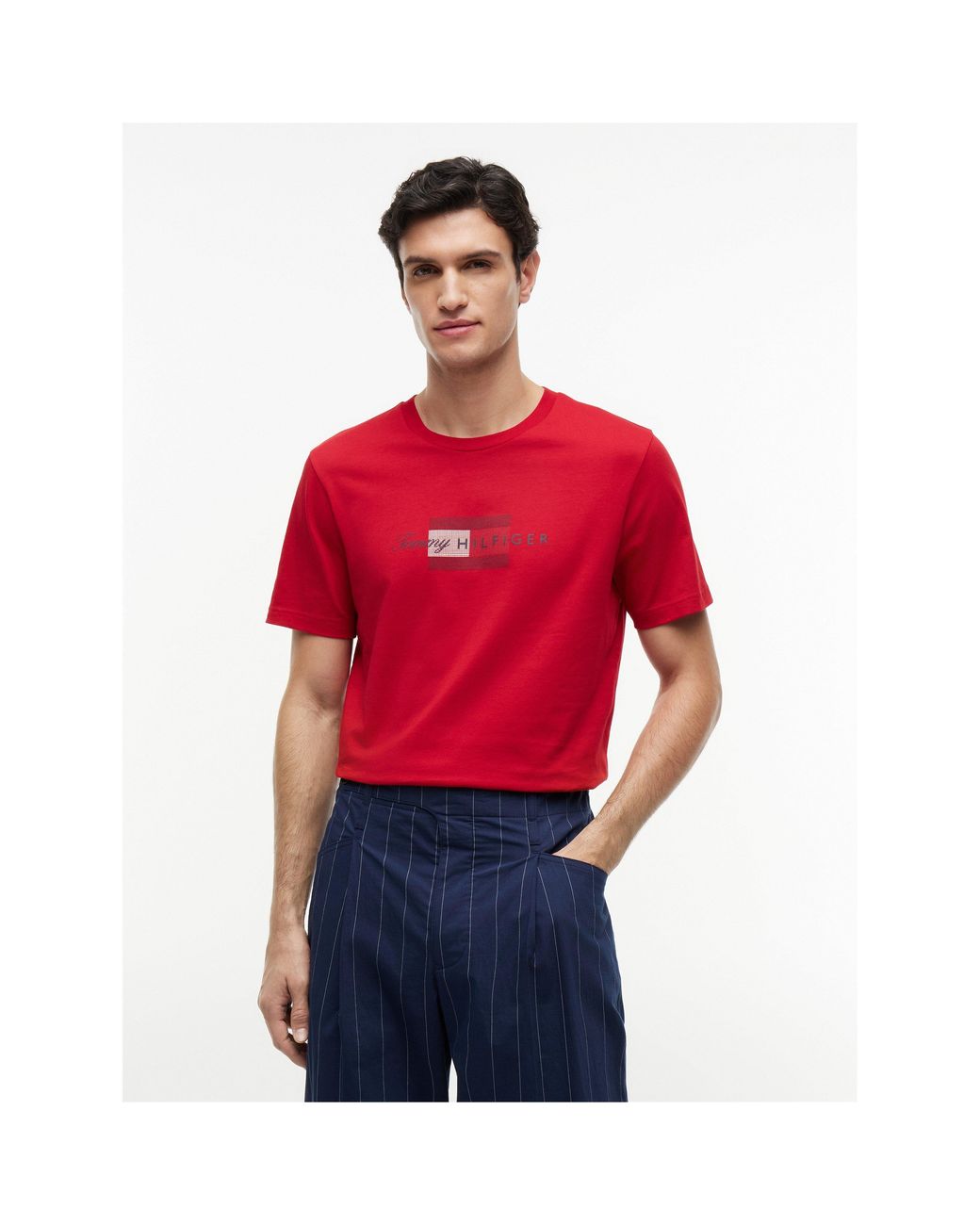 Tommy Hilfiger Red T-Shirt for men