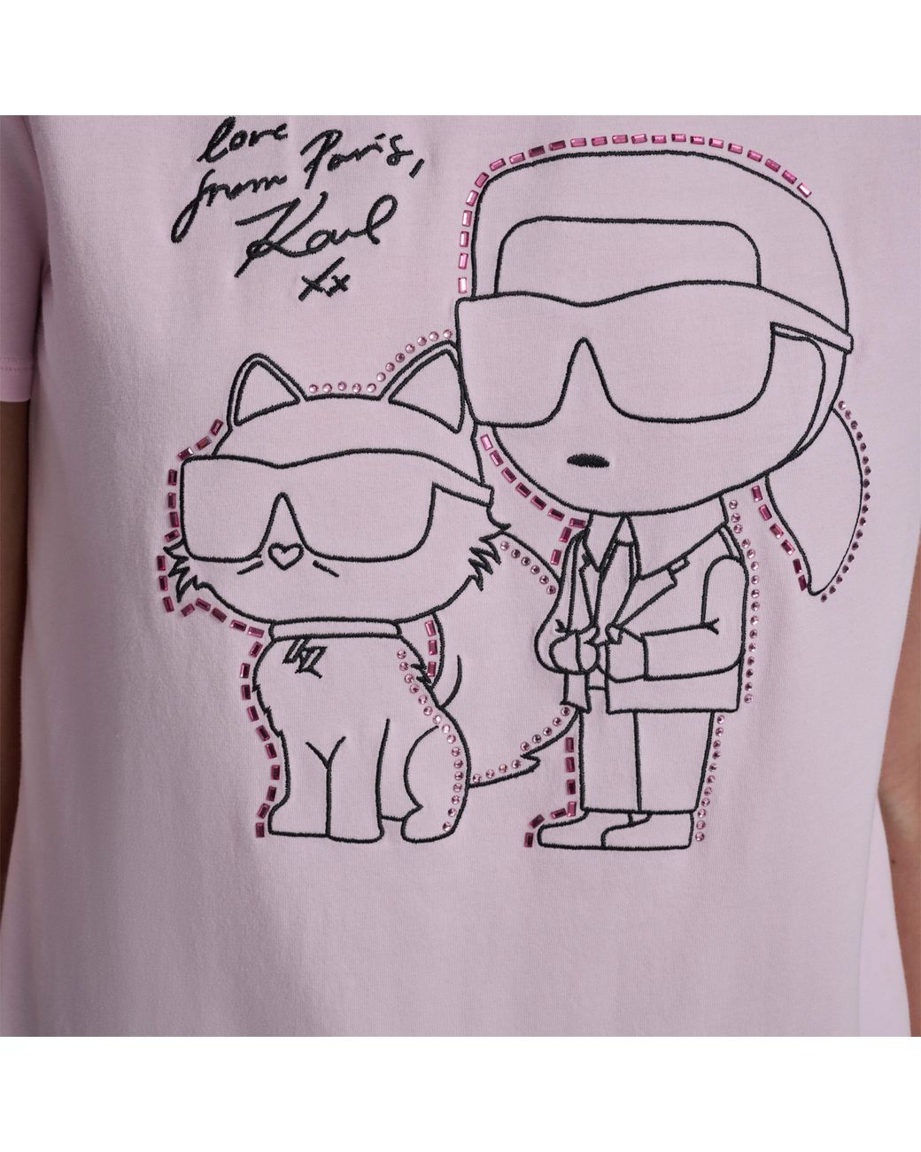Karl Lagerfeld Purple Sportswear T-Shirt
