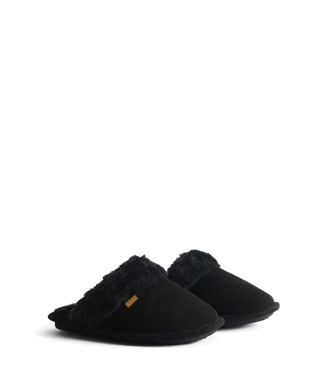 Hunter Black Mule Slipper