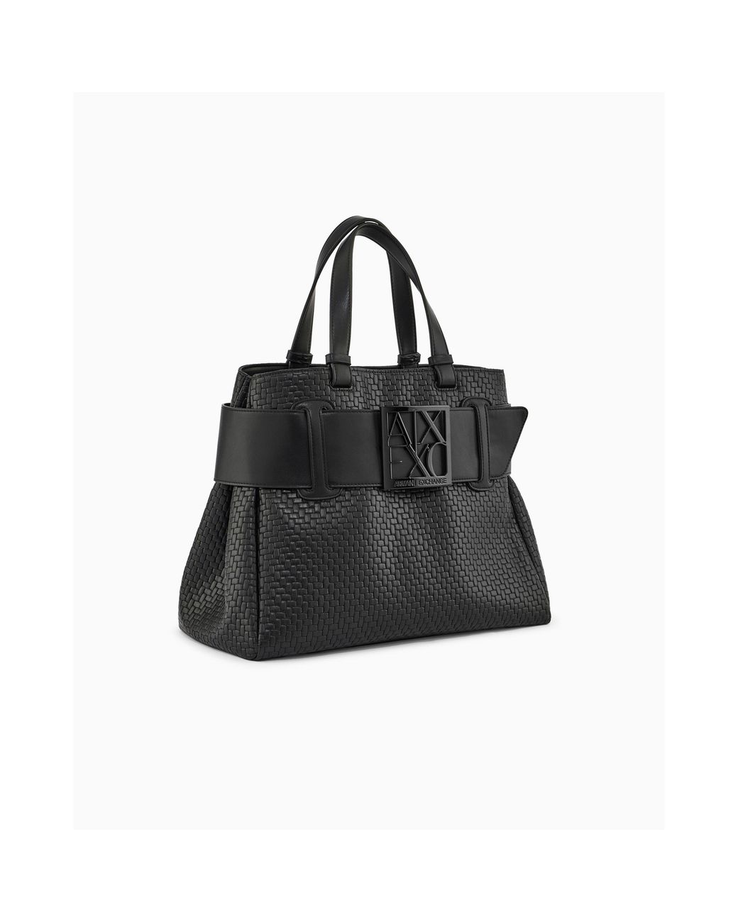 ARMANI EXCHANGE Black Shopping Bag