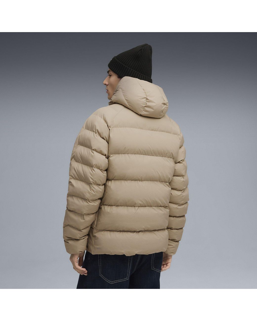 PUMA Natural Mono Hooded Puffer Jacket for men