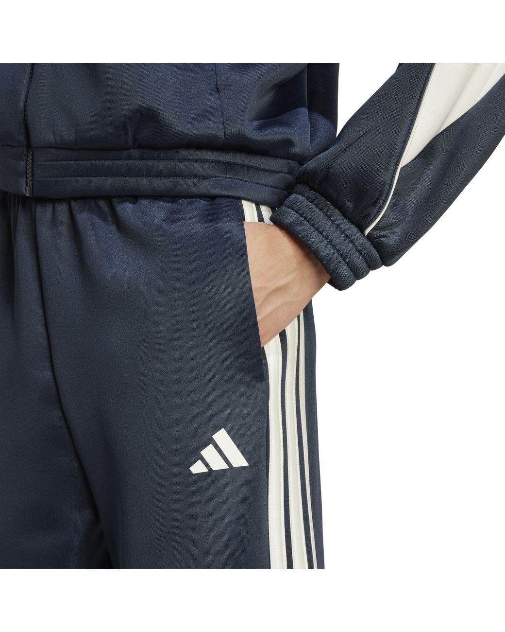 Adidas Blue Stadium 3-Stripes Track Pant