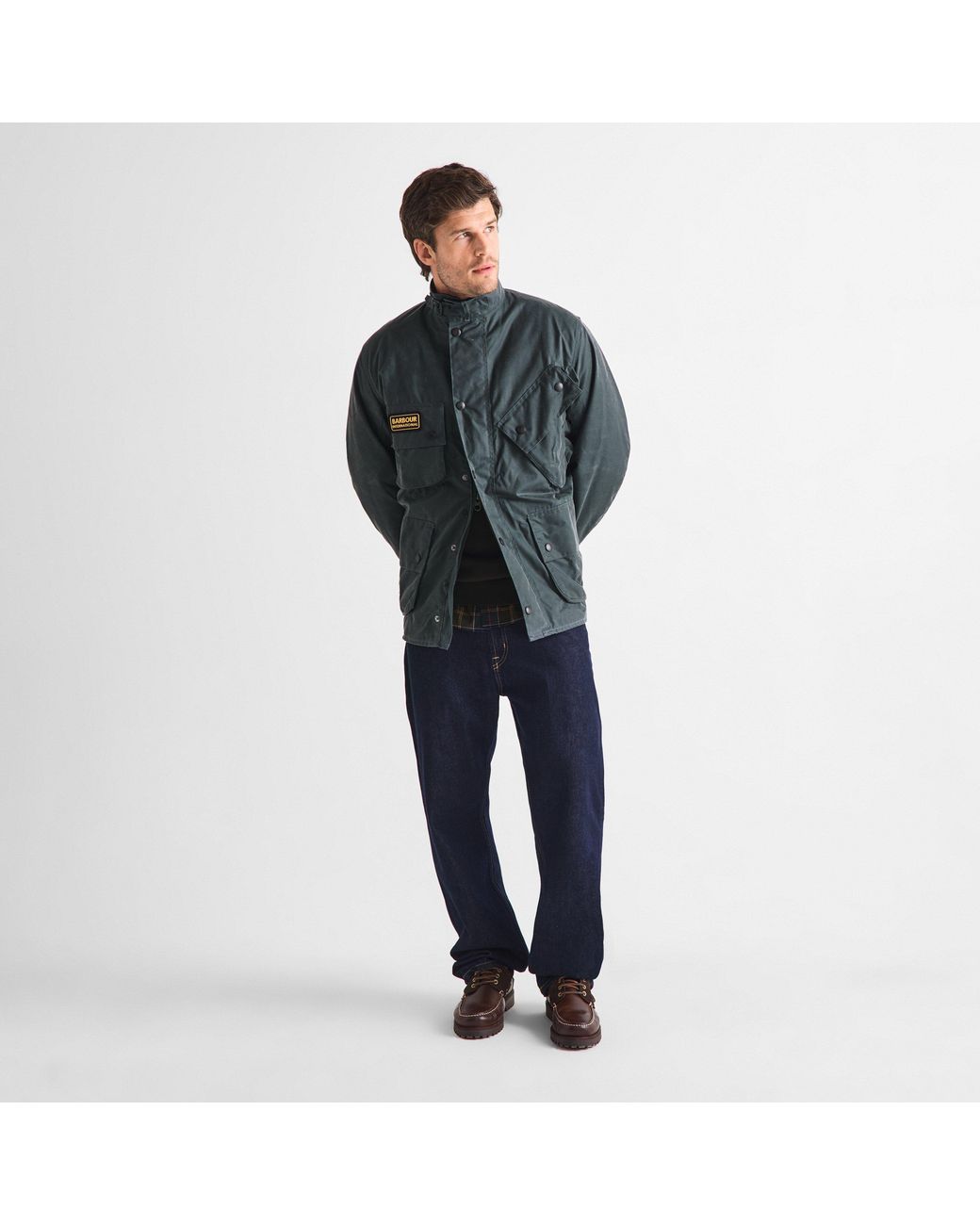 Barbour Black Original Wax Jacket for men