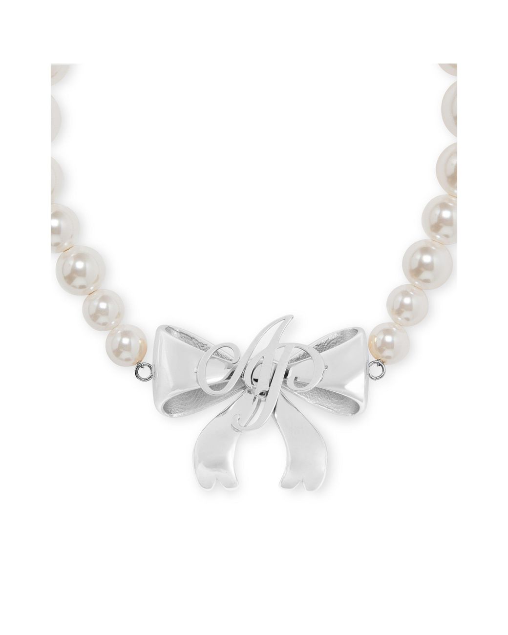 Agent Provocateur White Beki Pearl Bow Bracelet